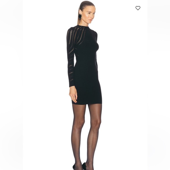 Wolford Holes Effect Black Cocktail Mini Dress Sz Small Black Dresses NWT $755 - Picture 16 of 16